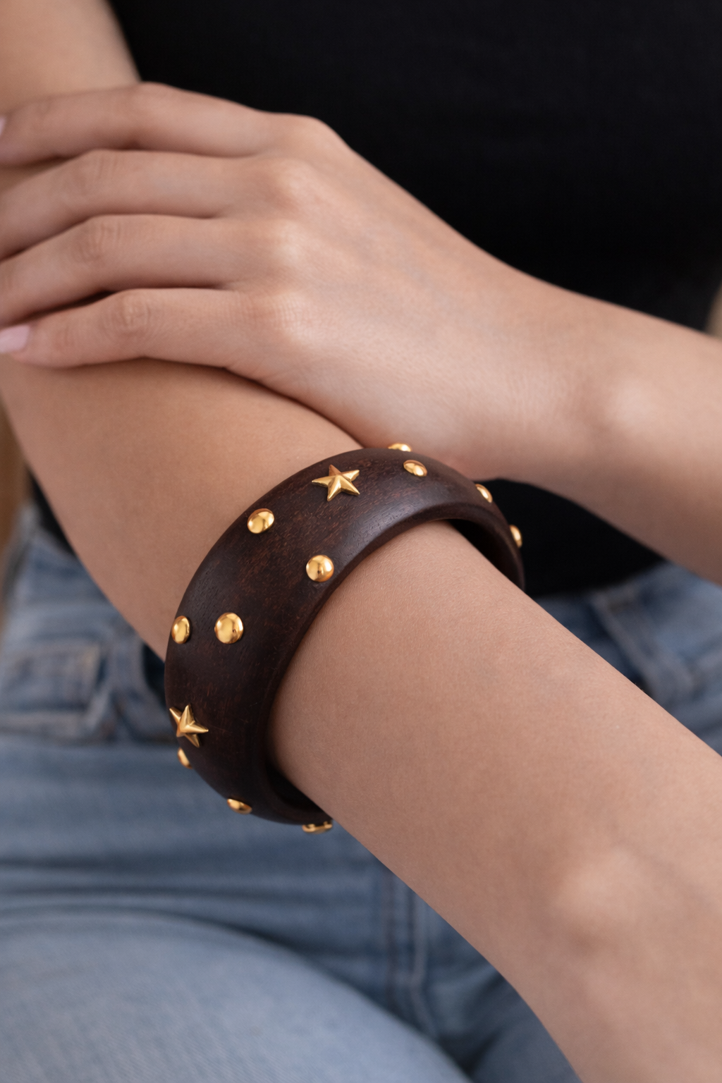 Star wood cuff