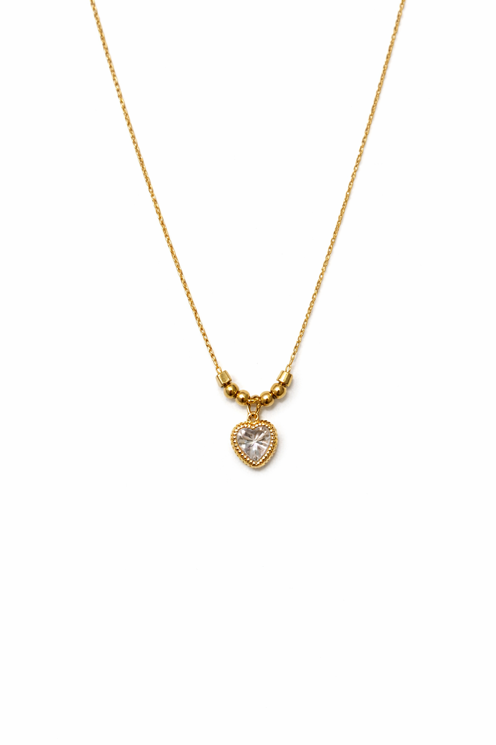 Crystal Heart Grace Necklace
