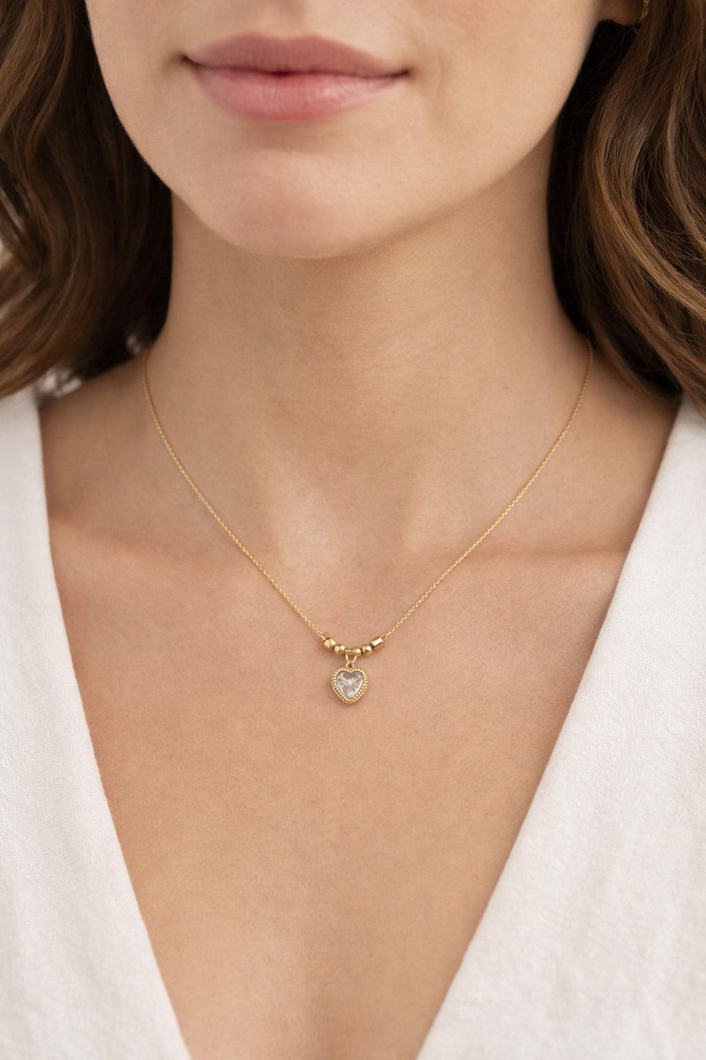 Crystal Heart Grace Necklace