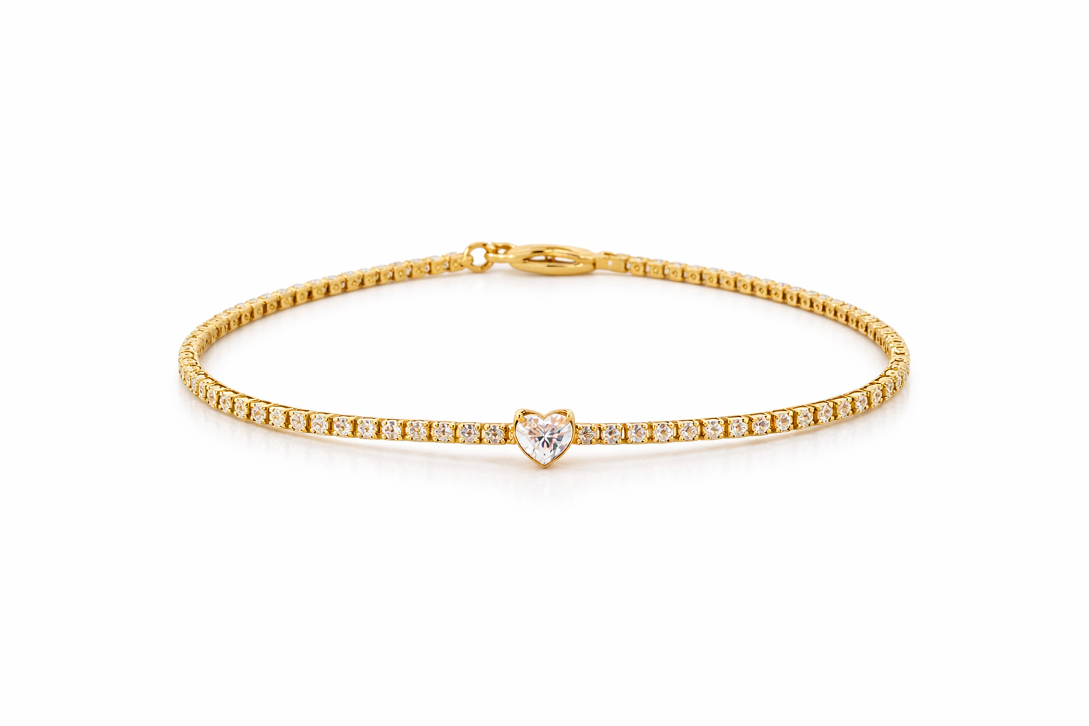 Forever Heart Tennis Bracelet